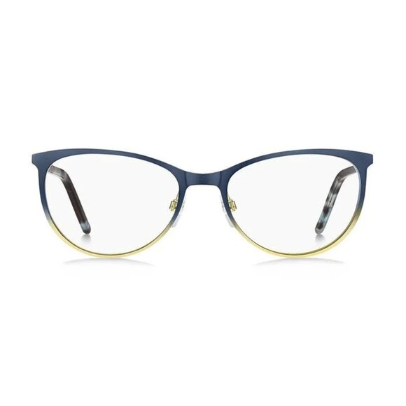 NEW MARC JACOBS MARC 708 0NUC 00 EYEGLASSES BLUE GOLD WOMEN EYEWEAR MARC JACOBS